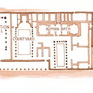 Matthew 14:5-11 Illustration - Map of Herod's Palace