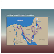 Map of the Israelite Journey: Out of the Wilderness, Into the Promised Land