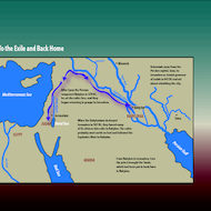 Map of the Exile to Babylon and Back to Jerusalem
