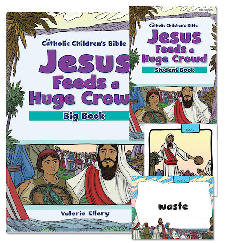 Jesus Feeds A Huge Crowd Bible Big Book Full Set