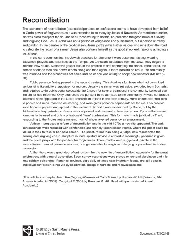 Reconciliation essay picture