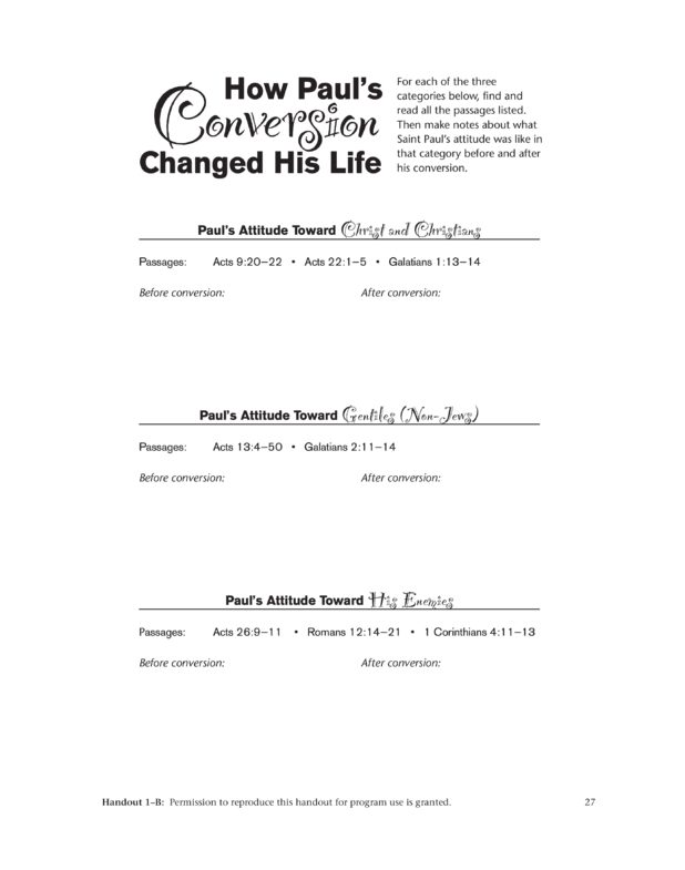 How Paul’s Conversion Changed His Life Saint Mary's Press