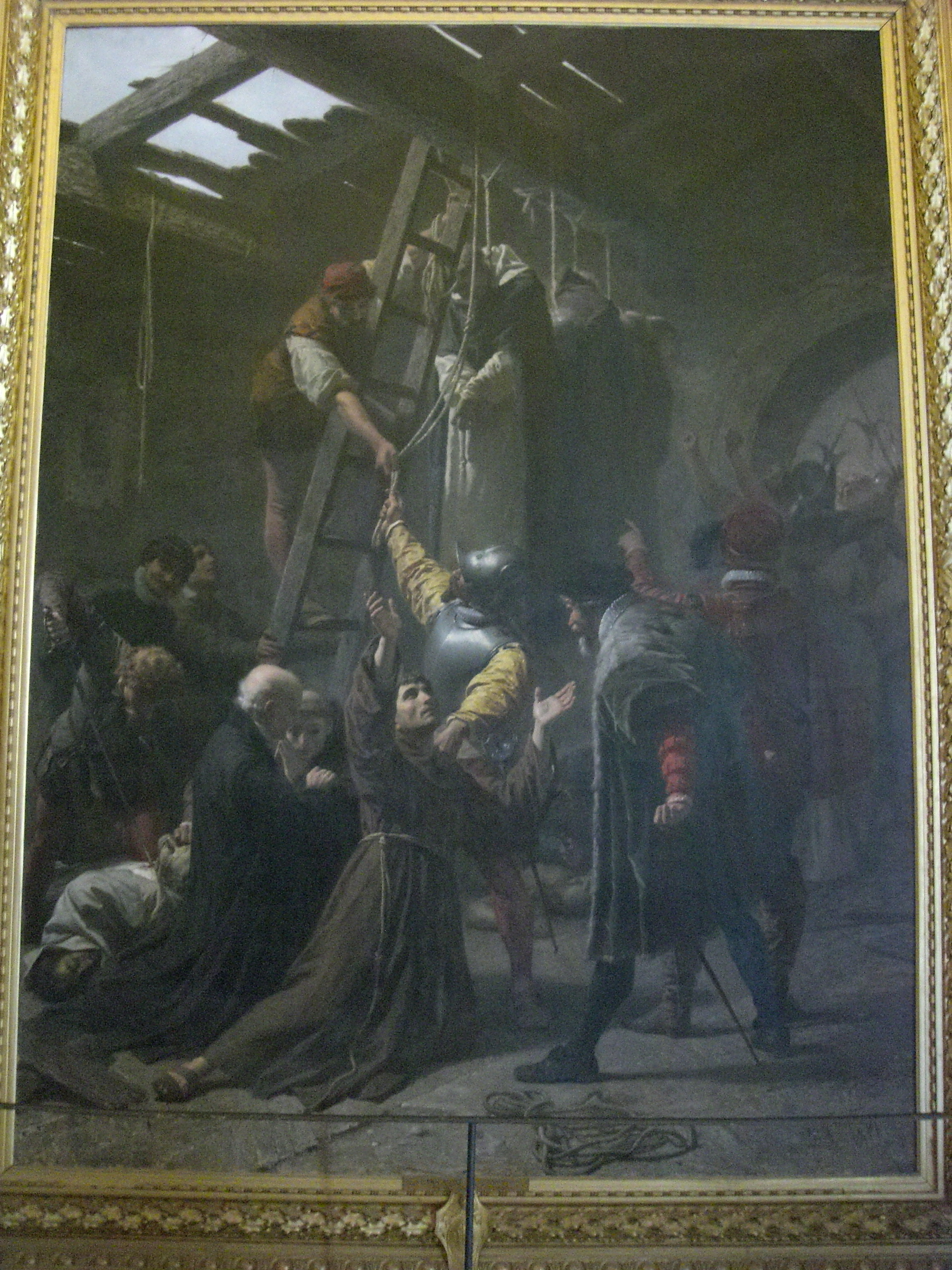 Painting of the Persecution at Tyburn in the Pinacoteca at the Vatican Museum in Rome ...2304 x 3072