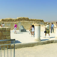 Herodian Palace Ruins at Caesarea, Israel