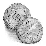 Mark 12:41-44 Illustration - Coins