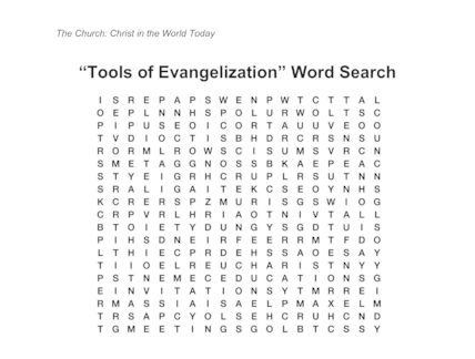 FREE Lord's Prayer Word Search Printable
