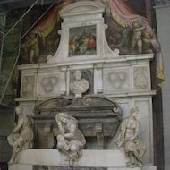 Basilica of San Croce in Florence, Italy - Michelangelo's Tomb