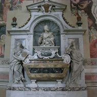 Basilica of San Croce in Florence, Italy - Galileo's Tomb