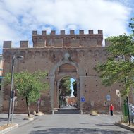 Ancient City Gate of Siena, Italy