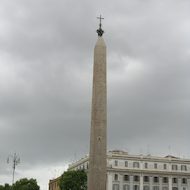 Obelisk near the Papal Archbasilica of Saint John Lateran in Rome, Italy