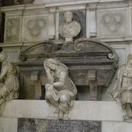 Basilica of San Croce in Florence, Italy - Michelangelo's Tomb