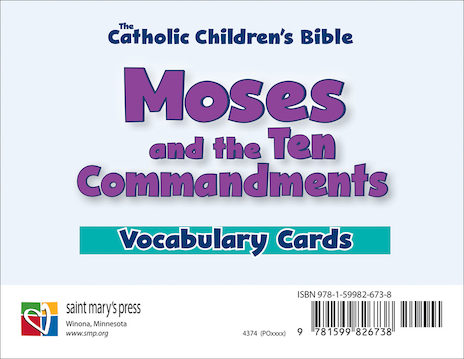 Moses and the Ten Commandments Vocabulary Cards
