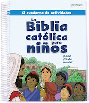 El cuaderno de actividades para la Biblia católica para niños