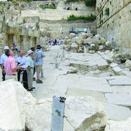 Main Street Ruins - Western Wall in Jerusalem, Israel