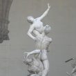 "The Rape of the Sabine Woman" Statue by Loggia dei Lanzi in Florence, Italy