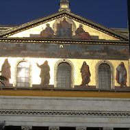 Papal Basilica of Saint Paul Outside the Walls in Rome, Italy