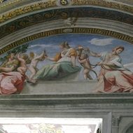 Vatican Museum Pinacoteca (Art Gallery): Fresco of Women and Cherubim