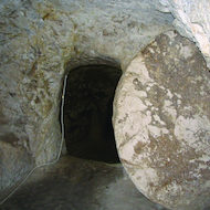 Tomb with Round Stone in Israel