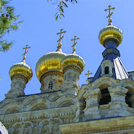 Russian Orthodox Church of Maria Magdalene in Jerusalem, Israel