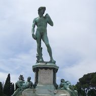 Statue of David, Piazza Michelangelo in Florence, Italy