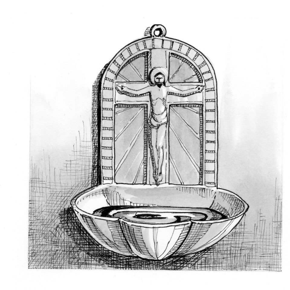 Signs and Symbols: Holy Water Fount | Saint Mary's Press