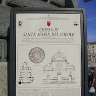 Santa Maria del Popolo Church in Rome, Italy