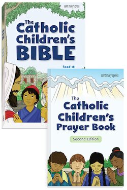 The Catholic Children’s Bible (softcover) and The Catholic Children’s Prayer Book
