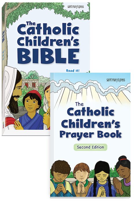 The Catholic Children’s Bible (softcover) and The Catholic Children’s Prayer Book
