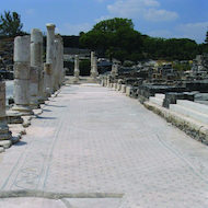 Herodian Palace Ruins in Caesarea, Israel