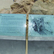 Breaching Point Information at Masada in Israel
