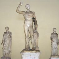 Vatican Museum - Statues: Statue of Hermes, two unknown