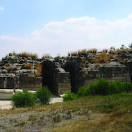 Herodian Palace Ruins in Caesarea, Israel